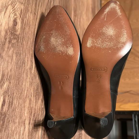 Coach FAYTH Women's Black Leather Knee High Boots Sz. 8.5 - Picture 4 of 9